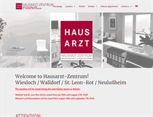 Tablet Screenshot of hausarzt-zentrum.com